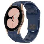 For Samsung Galaxy Watch 4 40mm Football Texture Reverse Buckle Silicone Watch Band(Midnight Blue)