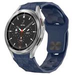 For Samsung  Galaxy Watch 4 Classic 46mm Football Texture Reverse Buckle Silicone Watch Band(Midnight Blue)