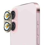 For iPhone 16 / 16 Plus ENKAY Anti-reflection Camera Lens Aluminium Alloy Tempered Glass Film(Pink)