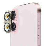 For iPhone 16 / 16 Plus ENKAY Anti-reflection Camera Lens Aluminium Alloy Tempered Glass Film(Yellow)