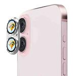 For iPhone 16 / 16 Plus ENKAY Anti-reflection Camera Lens Aluminium Alloy Tempered Glass Film(Silver)