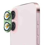 For iPhone 16 / 16 Plus ENKAY Anti-reflection Camera Lens Aluminium Alloy Tempered Glass Film(Green)