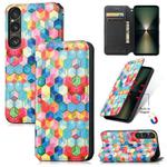 For Sony Xperia 1 VI CaseNeo Colorful Magnetic Leather Phone Case(Magic Space)