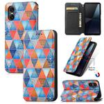 For Sony Xperia 10 VI CaseNeo Colorful Magnetic Leather Phone Case(Rhombus Mandala)