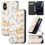 For Sony Xperia 10 VI CaseNeo Colorful Magnetic Leather Phone Case(Rhombus)