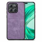 For Honor X8b Vintage Leather PC Back Cover Phone Case(Purple)