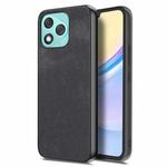 For Honor 400 Lite Glodal Vintage Leather PC Back Cover Phone Case(Black)
