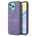 For Honor 400 Lite Glodal Vintage Leather PC Back Cover Phone Case(Purple)