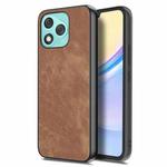 For Honor 400 Lite Glodal Vintage Leather PC Back Cover Phone Case(Brown)