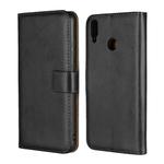Leather Horizontal Flip Holster for Huawei Honor 8X /Honor View 10 Lite with Magnetic Clasp and Bracket and Card Slot and Wallet(Black)