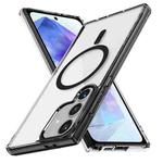 For Samsung Galaxy A55 5G Ice Color Magnetic Series TPU Hybrid Acrylic Magsafe Phone Case(Black)