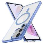 For Samsung Galaxy A35 5G Ice Color Magnetic Series TPU Hybrid Acrylic Magsafe Phone Case(Yuanfeng Blue)