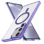 For Samsung Galaxy S24+ 5G Ice Color Magnetic Series TPU Hybrid Acrylic Magsafe Phone Case(Purple)