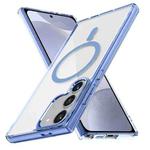 For Samsung Galaxy S24+ 5G Ice Color Magnetic Series TPU Hybrid Acrylic Magsafe Phone Case(Yuanfeng Blue)