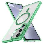 For Samsung Galaxy S24 5G Ice Color Magnetic Series TPU Hybrid Acrylic Magsafe Phone Case(Green)