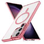 For Samsung Galaxy S23 FE 5G Ice Color Magnetic Series TPU Hybrid Acrylic Magsafe Phone Case(Pink)