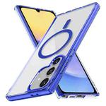 For Samsung Galaxy A15 5G Ice Color Magnetic Series TPU Hybrid Acrylic Magsafe Phone Case(Gemstone Blue)