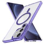 For Samsung Galaxy S25+ 5G Ice Color Magnetic Series TPU Hybrid Acrylic Magsafe Phone Case(Purple)
