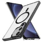For Samsung Galaxy S25+ 5G Ice Color Magnetic Series TPU Hybrid Acrylic Magsafe Phone Case(Black)