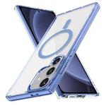 For Samsung Galaxy S25+ 5G Ice Color Magnetic Series TPU Hybrid Acrylic Magsafe Phone Case(Yuanfeng Blue)