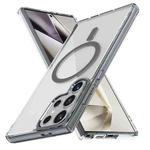 For Samsung Galaxy S25 Ultra 5G Ice Color Magnetic Series TPU Hybrid Acrylic Magsafe Phone Case(Gray)
