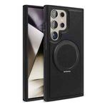 For Samsung Galaxy S25 Ultra 5G Yashi 360 Degree Rotating MagSafe Bracket Phone Case(Classic Black)
