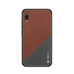 PINWUYO Honors Series Shockproof PC + TPU Protective Case for Huawei Enjoy 9 (Global Official Version) / Y7 Pro 2019(Brown)