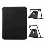 For iPad Air 13 2024 ENKAY 360 Rotation PMMA Leather Smart Tablet Case with Pen Slot(Black)