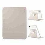 For iPad Air 13 2024 ENKAY 360 Rotation PMMA Leather Smart Tablet Case with Pen Slot(Grey)