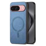 For Google Pixel 10 Retro Magsafe Magnetic PU Back Cover Phone Case(Blue)