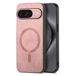 For Google Pixel 10 Retro Magsafe Magnetic PU Back Cover Phone Case(Pink)