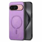 For Google Pixel 10 Retro Magsafe Magnetic PU Back Cover Phone Case(Purple)