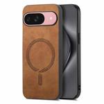 For Google Pixel 10 Retro Magsafe Magnetic PU Back Cover Phone Case(Brown)