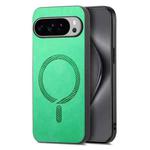 For Google Pixel 10 Pro XL Retro Magsafe Magnetic PU Back Cover Phone Case(Green)