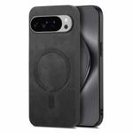 For Google Pixel 10 Pro XL Retro Magsafe Magnetic PU Back Cover Phone Case(Black)