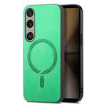 For Sony Xperia 1 VI Retro Magsafe Magnetic PU Back Cover Phone Case(Green)