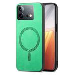 For vivo iQOO Neo8 /8 Pro Retro Magsafe Magnetic PU Back Cover Phone Case(Green)