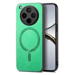 For OPPO Find X8 Retro Magsafe Magnetic PU Back Cover Phone Case(Green)
