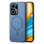 For Honor 90 GT 5G Retro Magsafe Magnetic PU Back Cover Phone Case(Blue)