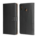 Leather Horizontal Flip Holster for Huawei Honor 8X MAX with Magnetic Clasp and Bracket and Card Slot and Wallet(Black)