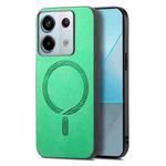 For Xiaomi Redmi Note 13 Pro 5G Solid Color Retro Magsafe PU Back Cover Phone Case(Green)