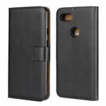 Leather Horizontal Flip Holster for Google Pixel 3 XL , with Magnetic Clasp and Bracket and Card Slot and Wallet(Black)