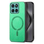 For Motorola Moto G Stylus 5G 2025 Retro Magsafe Magnetic PU Back Cover Phone Case(Green)