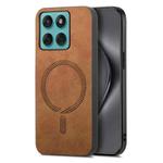 For Motorola Moto G Stylus 5G 2025 Retro Magsafe Magnetic PU Back Cover Phone Case(Brown)