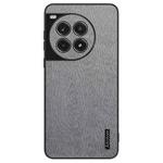 For OnePlus Ace 3 Pro Tree Bark Leather Shockproof Phone Case(Grey)