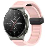 For Huawei GT2 Pro 22mm Foldable Magnetic Buckle Silicone Watch Band(Pink)