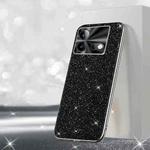 For vivo iQOO Neo8 Electroplated Glitter Powder Phone Case(Black)