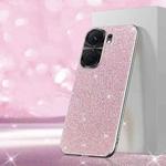 For vivo iQOO Neo9 Pro Electroplated Glitter Powder Phone Case(Pink)