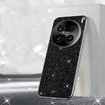 For vivo X100 Ultra Electroplated Glitter Powder Phone Case(Black)