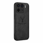For Xiaomi 15 Deer Head Cloth Skin All-inclusive Phone Case(Black)